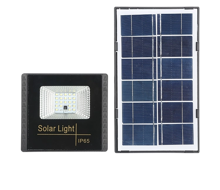 Projetor de LED solar com painéis solares para exterior à prova de água IP65