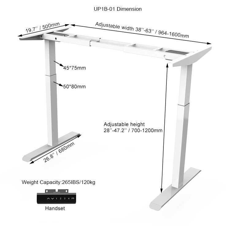 Office Furniture Ergonomic Electric Height Adjustable Standing Table