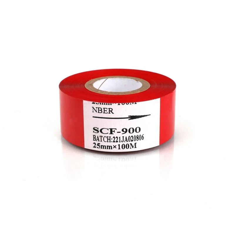 30mm*100m Red Hot Stamping Foil Ribbon Date Coding Machine Ribbon