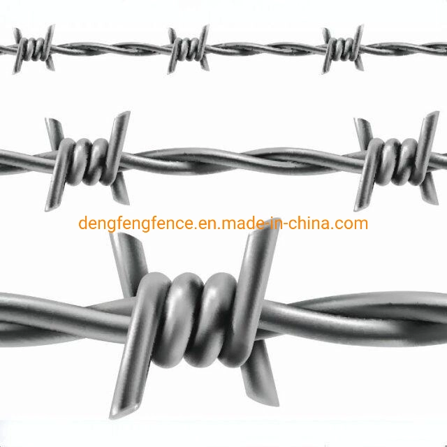 Galvanized/PVC Coated Metal Iron Barbed Wire Safety Barb Wire