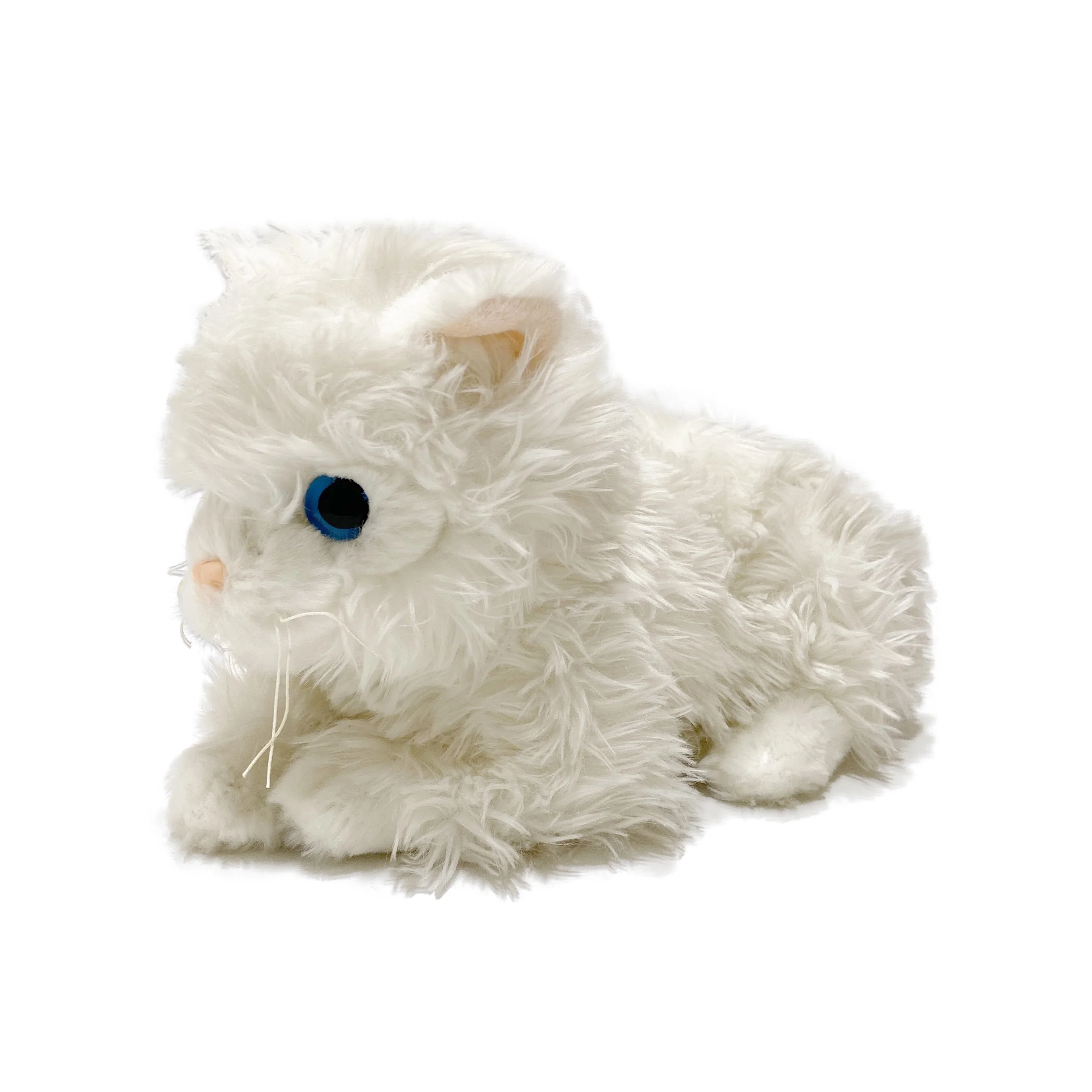 25 cm matériau recyclé écologique peluche chat réaliste Adorable peluche Kitty cadeau éducatif et promotionnel pour tous les âges