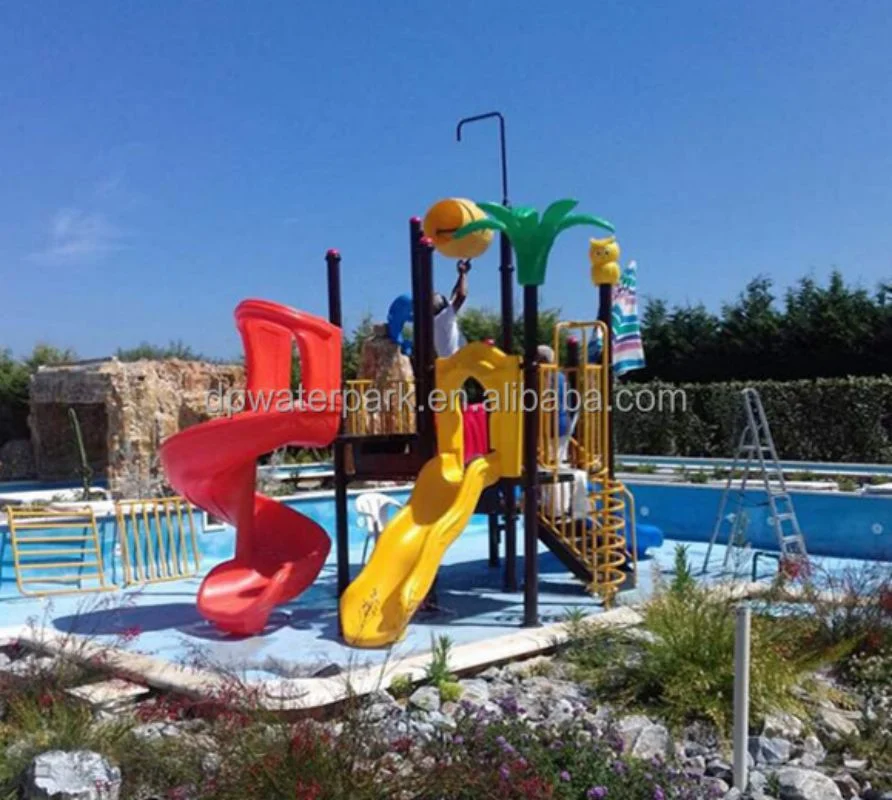 Outdoor China Amusement Aqua Park Water Game Pool Playground Plastic Slide