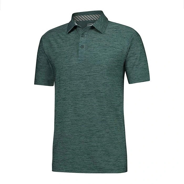 Custom High quality/High cost performance  Recycled Polyester and Spandex Embroidery Polo Custom Mens Slim Fit Golf Embroidery Polo Shirt