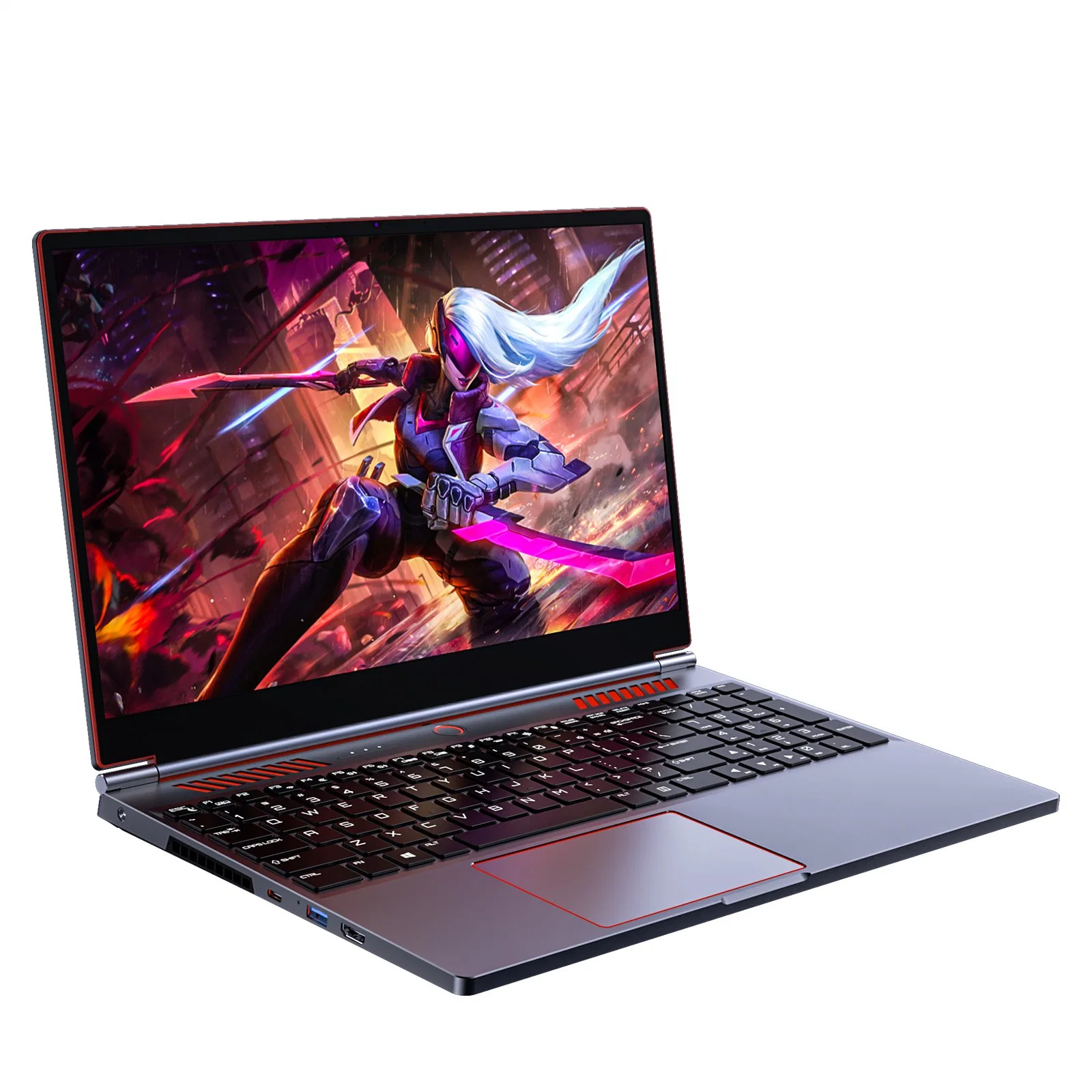 Computadores portáteis para jogos ultra-fino de 16,1 polegadas com processador Intel Core i9 8950HK I7 9750h NVIDIA 1650 GTX Placa gráfica 4G Win 10 Computador Notebook