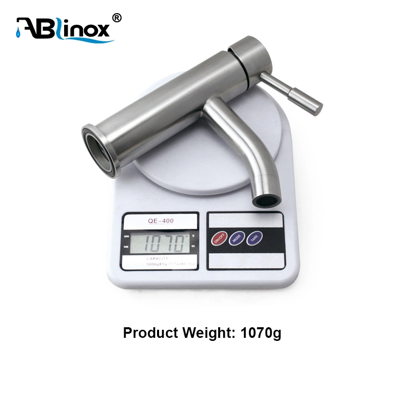 Ablinox High quality/High cost performance Water Tap Stainless Steel Washroom Mixer Basin Faucet