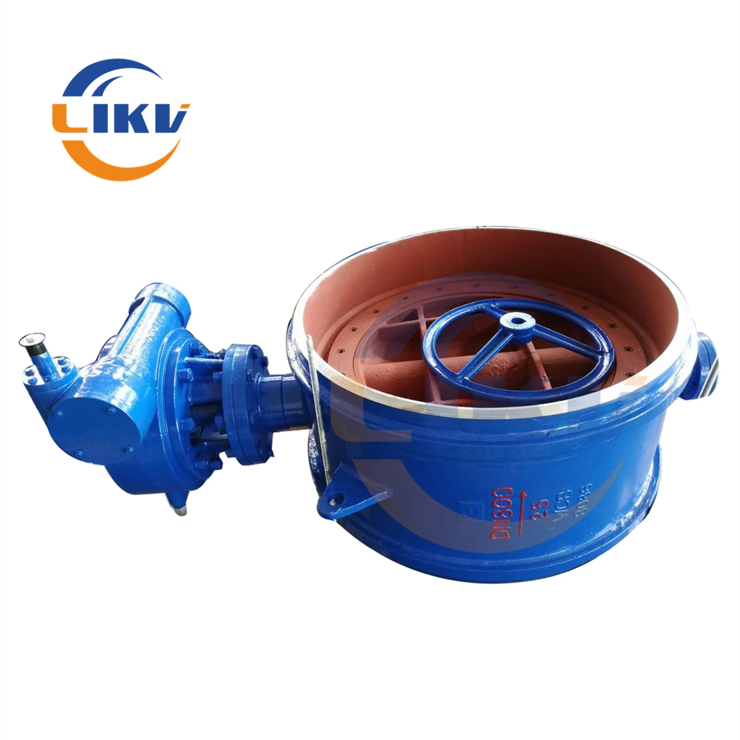 High Performance Butt Welded Type Triple Offset Metal-Seal Butterfly Valve with Worm Gear Operated