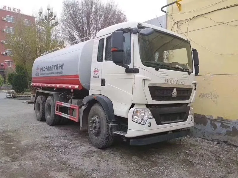 Used Sinotruk HOWO 25000L 20000L Water Tanker Truck 371HP Second Hand Water Bowser New Tanker New Pump