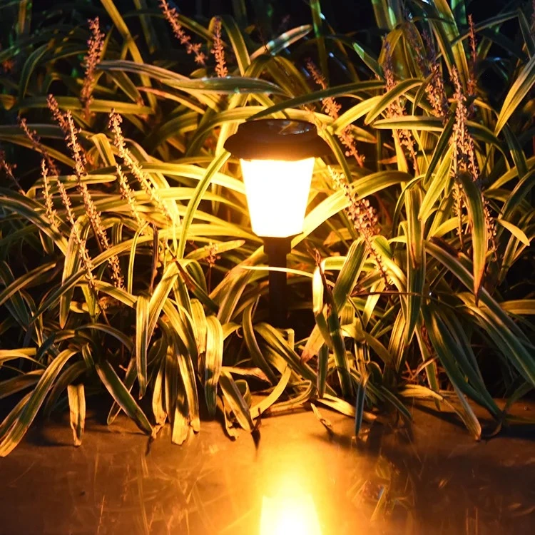 Outside Landscape Garden Solar Lights Creative Dancing Fire Light Solar Spike Garden Light with Handle