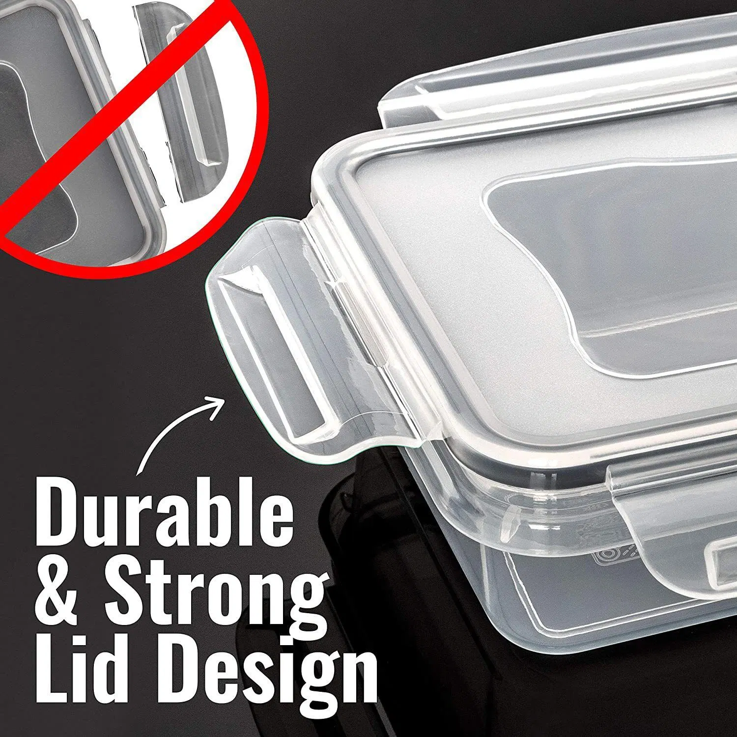 34 Stück BPA-freie Kunststoff luftdichte Lebensmittel-Aufbewahrungsbox Kunststoff Container