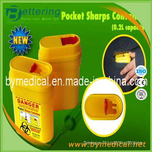 0.2L Pocket Sharps Container (Only para Needles)