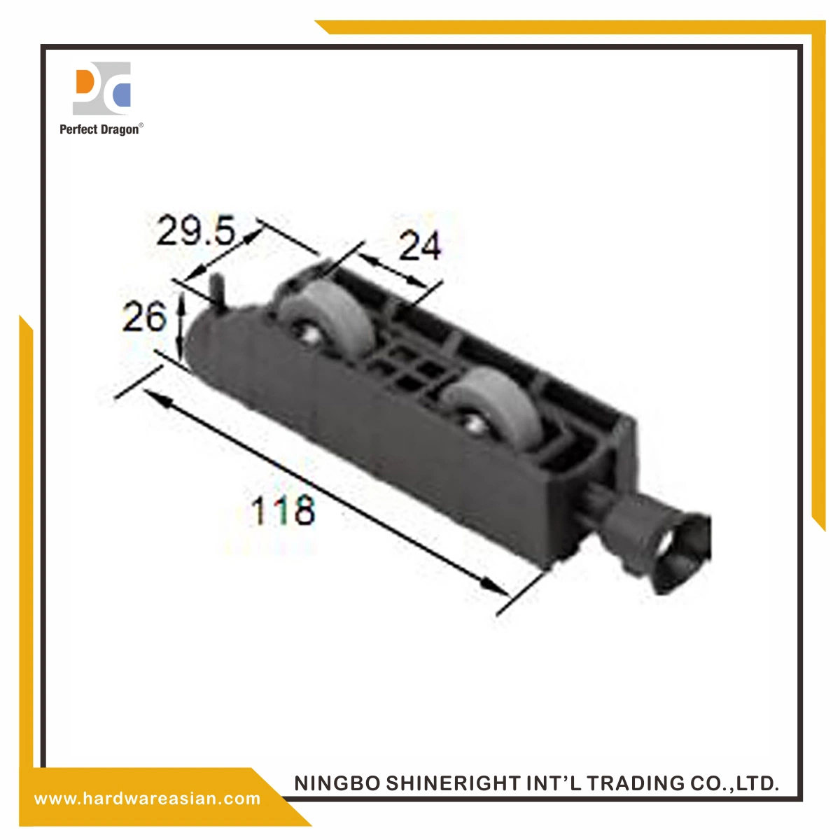 Mejor Extraordiairy R8296 Rodillo para puertas y ventanas de aluminio