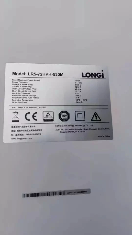 Новая технология Longi 540W 545W 550 Вт Solar Panel Longi Solar Солнечная панель CELL Hi-Mo 5M Solar Panel 182 мм Solar Panel с лучшим Цена