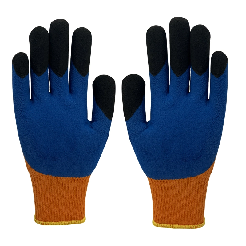 Labor de protección de la mano de invierno Jinlongyuan guantes de seguridad Negro Amarillo Verde