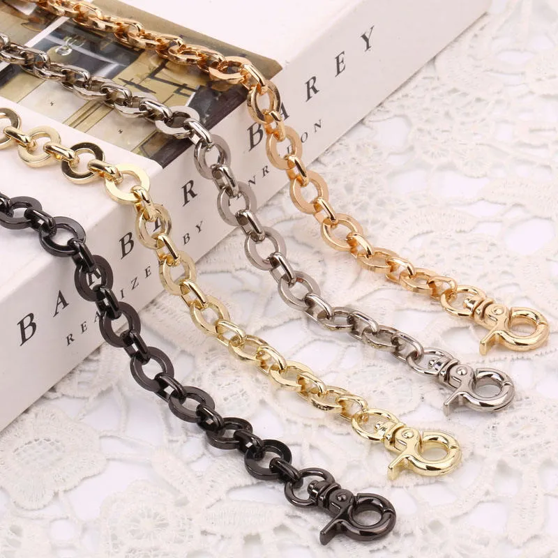 Wholesale Shoulder Bag Chain Accessories Custom Aluminum Chain for Bag Purse OEM ODM Gold Metal Chain Strap for Handbag