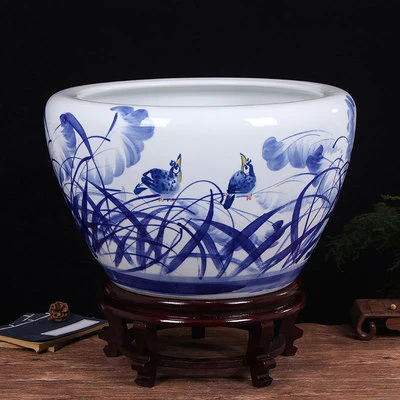 Jingdezhen Modern Fashion Hand-Painted Ceramic Vat Custom Hand-Painted Porcelain Vat