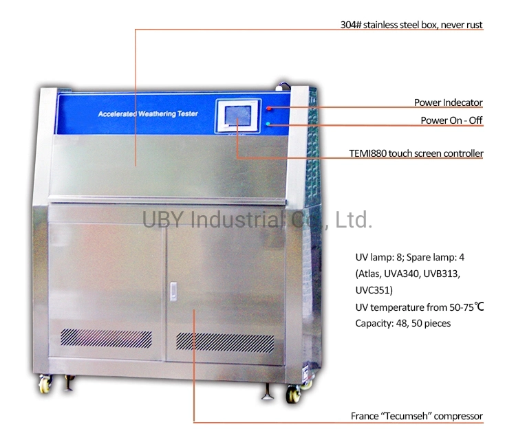 UV-Testkammer UV-Lampe Asphalt Licht Alterung Testkammer UV-Tester UV-beschleunigte Bewitterungstestgeräte