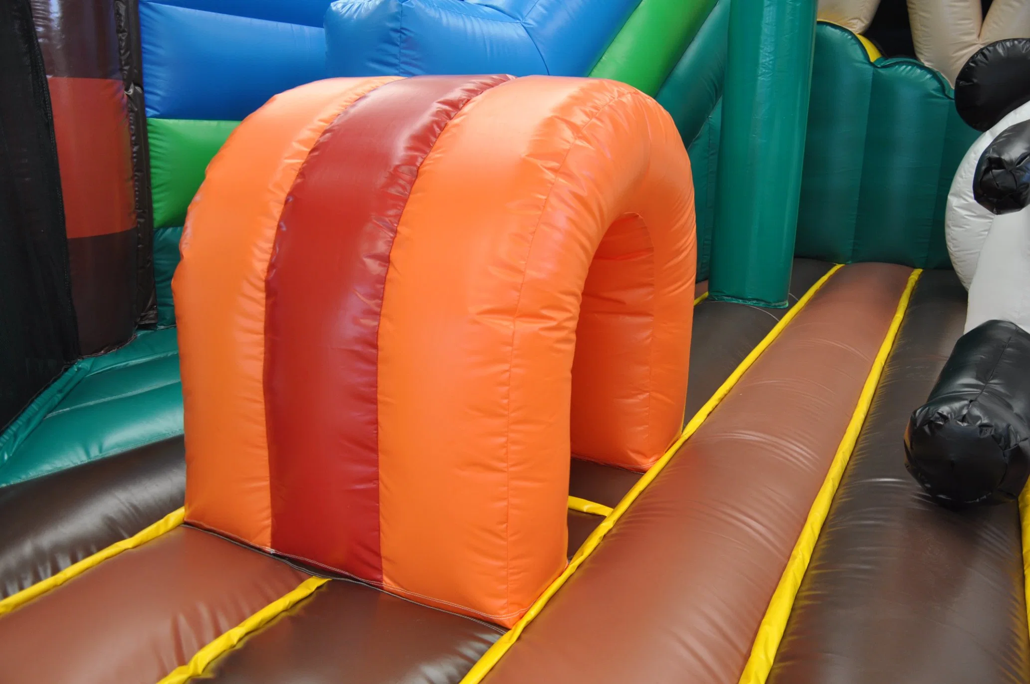 Parque de Diversões Panda Fun City Inflatable Bouncer Slide (AQ01739-1)