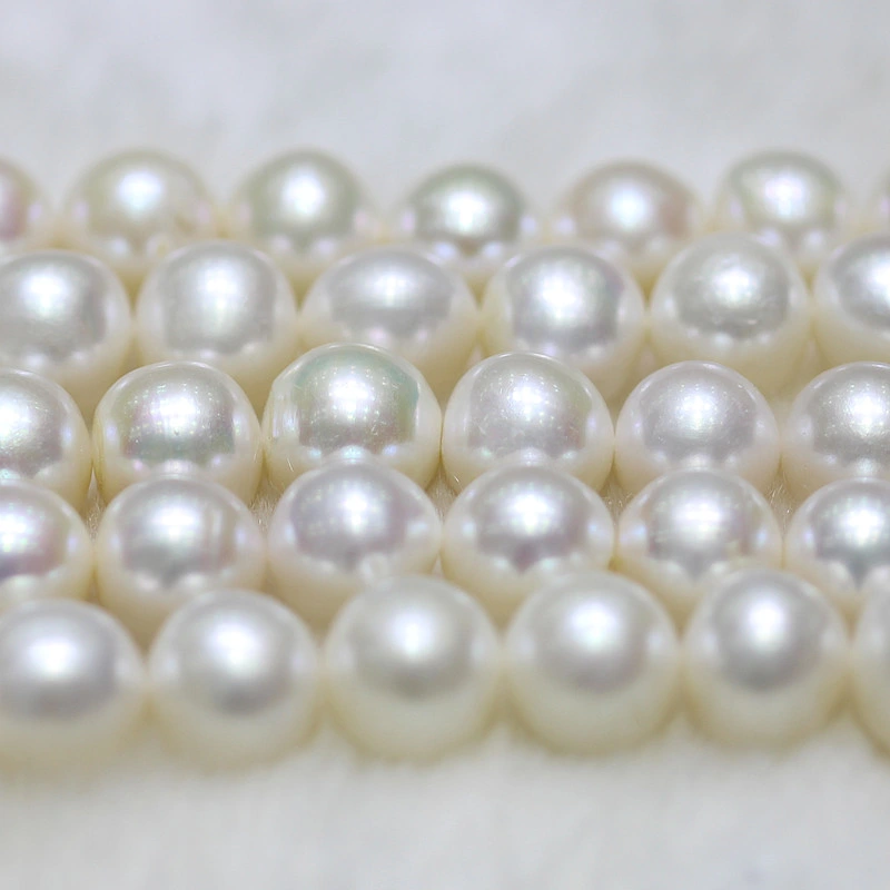 12-15mm AAA Perfect Round Semi-Finished Freshwater Pearl Necklace (E180001)