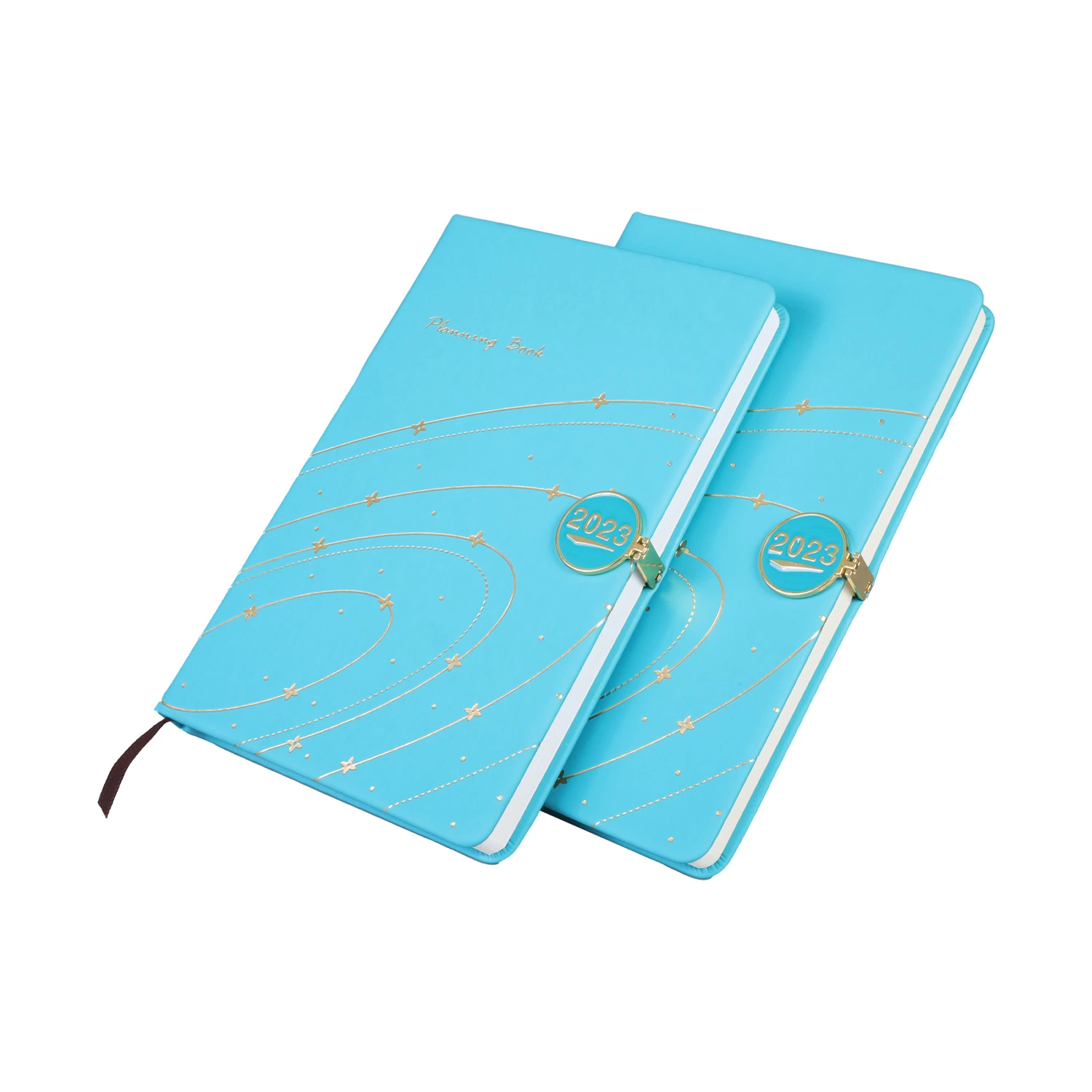 Custom Printing Available Metallic Journal Notebook with Lined Printing for Business