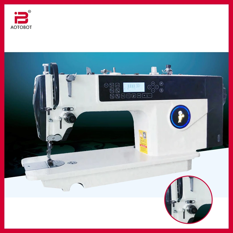 Corta-mangumento multifunções Auto Cutting Computer Direct-Drive Lockstitch Industrial Máquina de costura