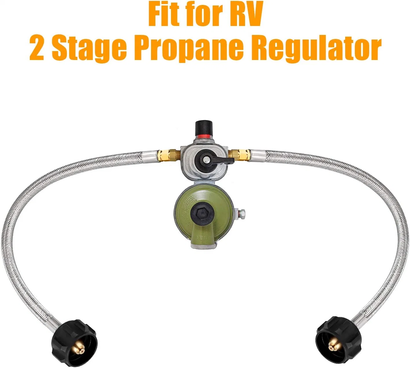 Flex de fabricación flexible de propano de RV el adaptador de manguera para acampar estufa