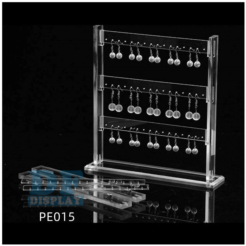 Acrylic Earring Rack Storage Box 48 Hole Jewelry Display Rack Earring Ears Ladies Girls Store Exhibition Display