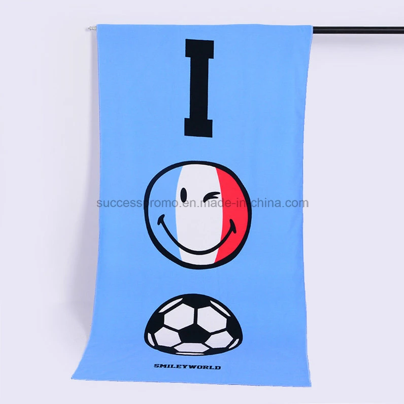 100% Microfiber/Cotton Custom Print Funky Beach Towel for Promotion Gift