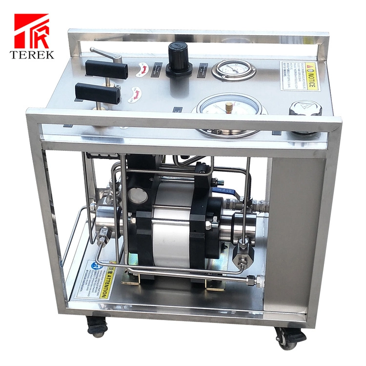 Terek Brand Portable High Pressure Pneumatic Booster (ضغط هواء مرتفع محمول) Pump Hydrostatic Test ( أداة الضغط السائل المنضدة