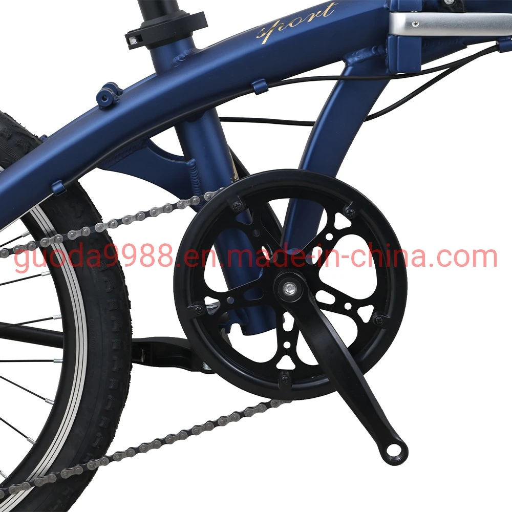Nuevo estilo de aleación de 20 pulgadas bicicleta plegable con freno de disco 7s