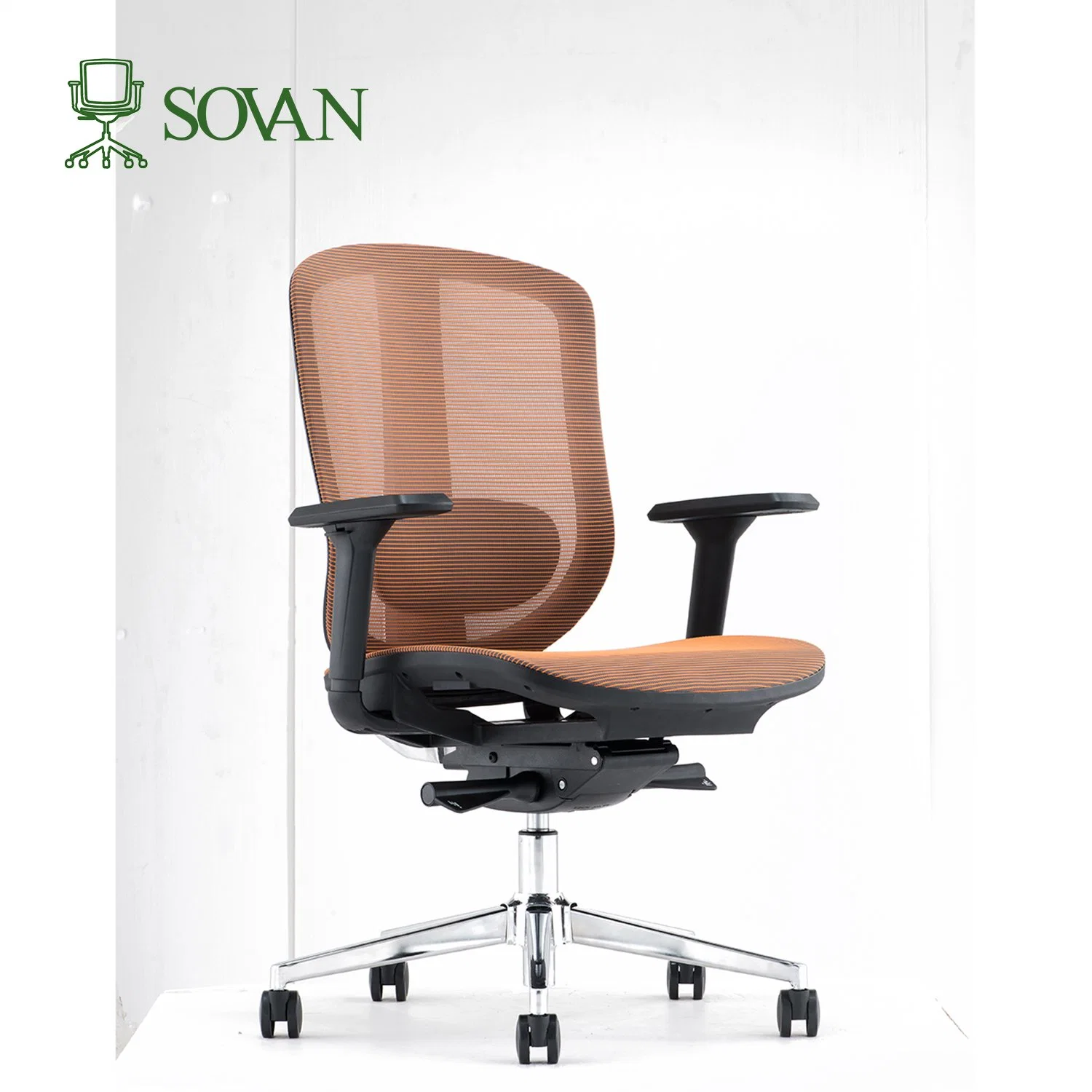 Factory Cost-Effective Mesh Office Chairs with Folded Armchair for Home MID Back with Adjustable Armrest Computer Chair