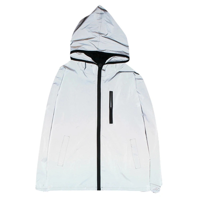 Leisure Reflective Coat Cycling Wear Outdoor Softshell Reflective Safety Coat Bomber Cycling Clothes