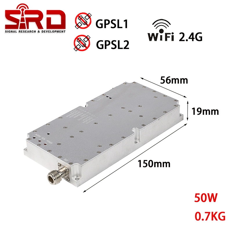 50W GSM WCDMA LTE 1000-3000MHz Solid State RF Power Amplifier Jammer Device PA Module