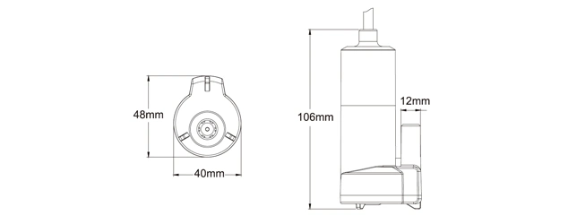 12V CC basse tension de la pompe à eau submersibles Micro