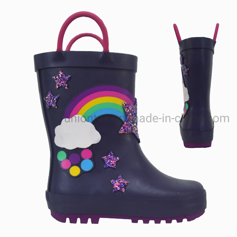 3D Cartoon Kid's Rain Boots Non-Slip Rain Shoes for Children