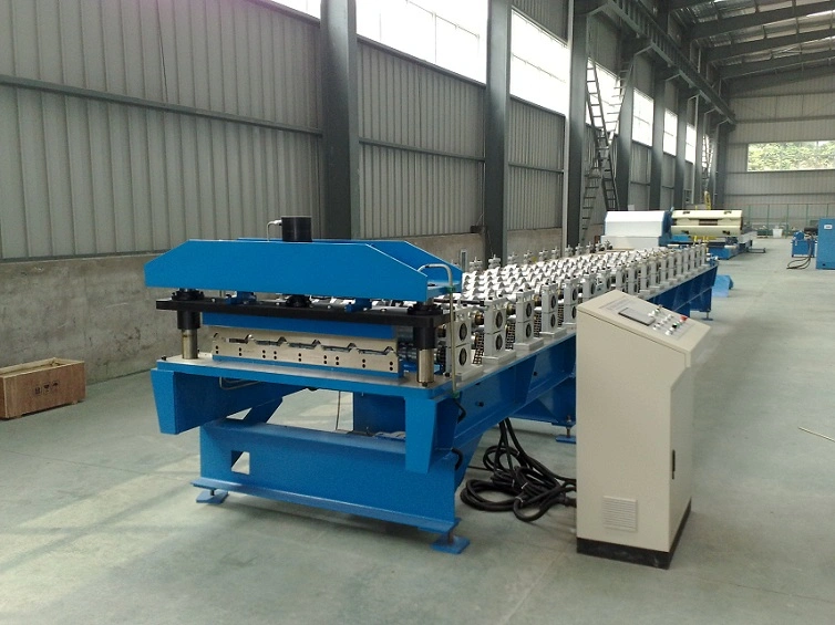 Metal / Iron / Aluminium Color Steel IBR / Corrugated Roofing / Roof / Wall / Tile Sheet Cold Roll Forming Making Machine with CE Certificate with High Speed