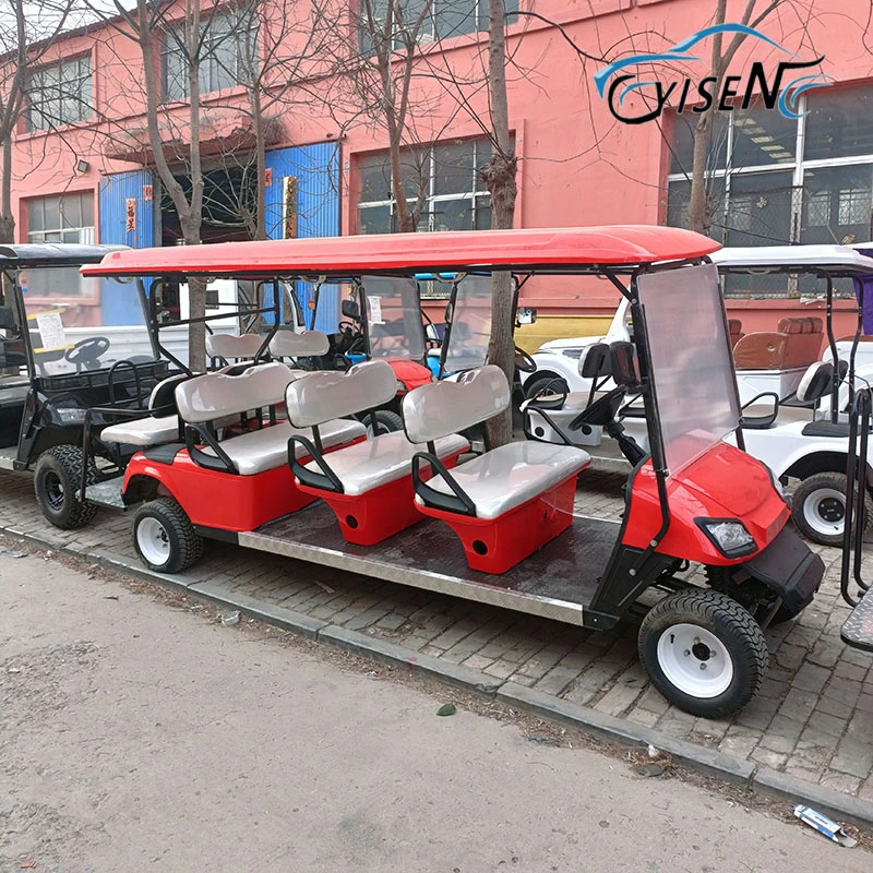 Yisen Auto Golf Cart 2 4 6 8 Seats Wholesale/Supplier Electric Sightseeing Bus Golf Buggy Sightseeing Vehicle Electric Utility Golf Car Factory Golf Cart