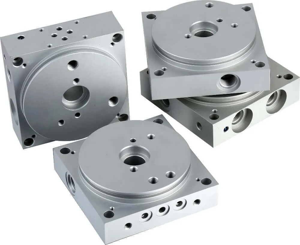 5 Axle CNC Machined Billet Aluminum Base Plate Block for Car Spindle Mount