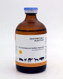 100ml 50ml de Sulfato de gentamicina 4% 10% de la inyección