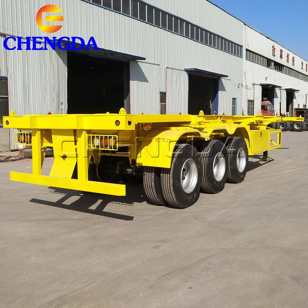 40FT Flatbed 20FT Container Trailers Chassis Semi Trailer