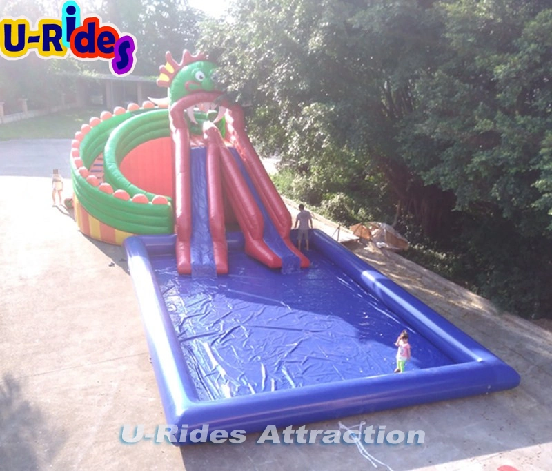 Gragon style Inflatable Removable Water Park Game