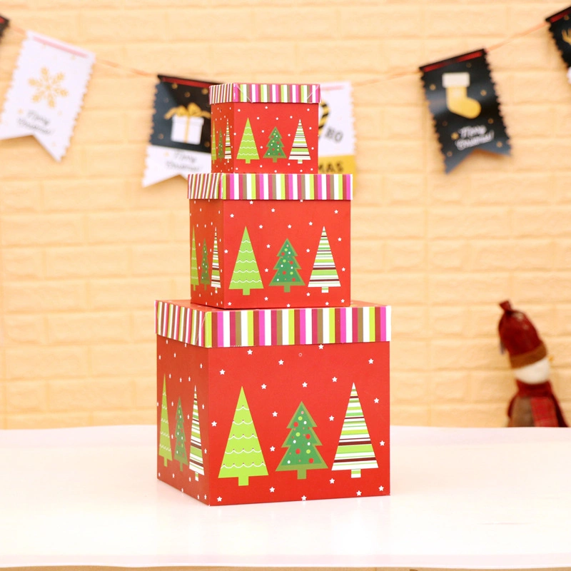 Christmas Gift Candy Box Square Carton Packaging Creative Christmas Box