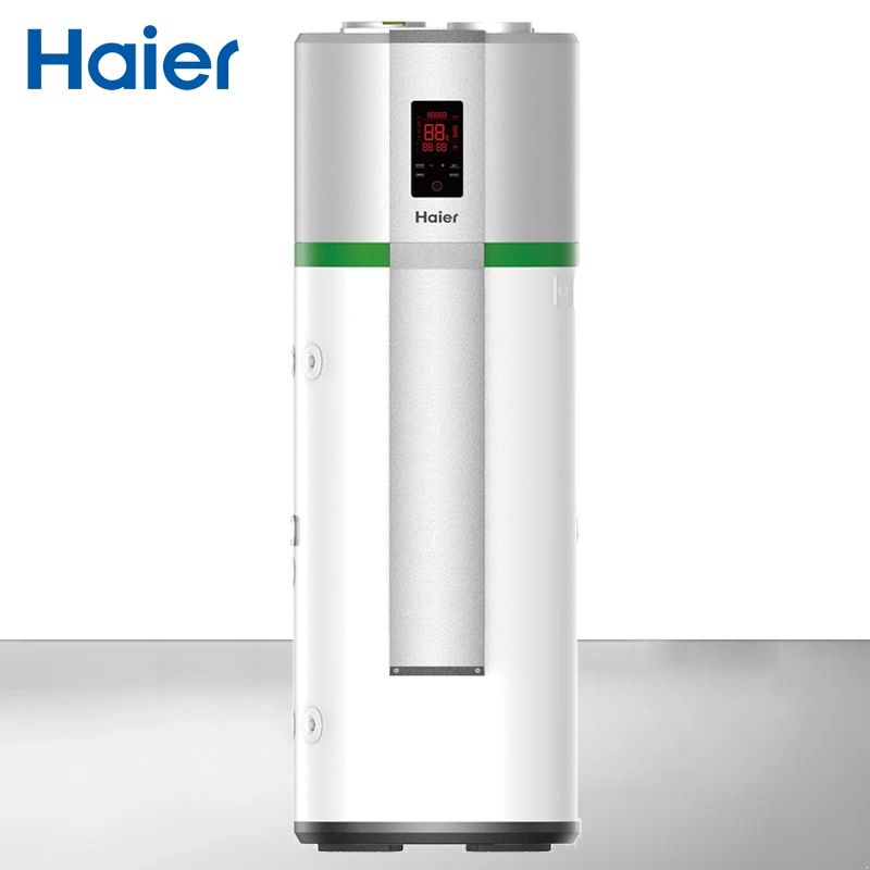 Haier Low Price New Energy Full System 220-230V 50Hz Horizontal Wall Mounted All in One Heat Pump Air to Water Air Source Hot Water Small Heat Pump Water Heater