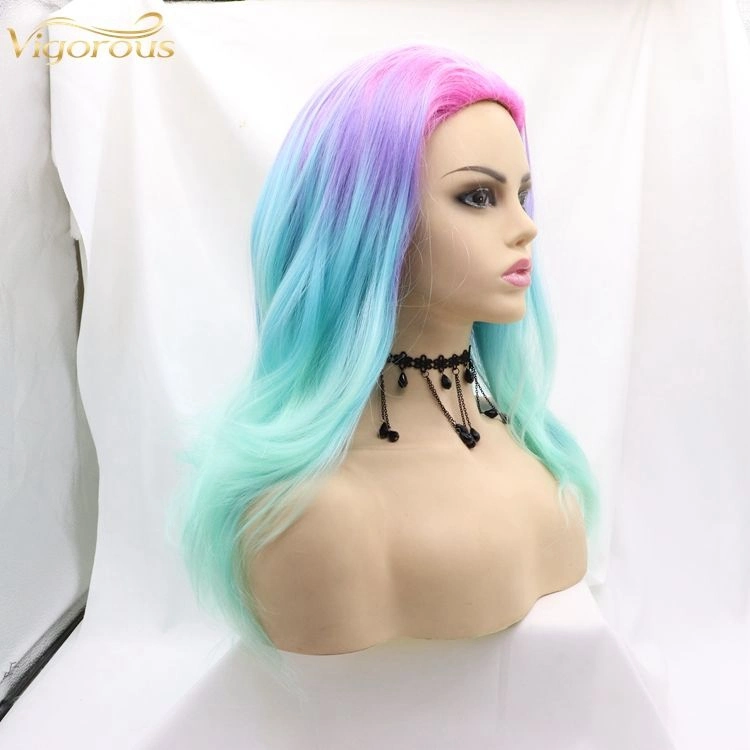 Synthetik-Faser Haar Perücken Lange Haare Cosplay Ombre