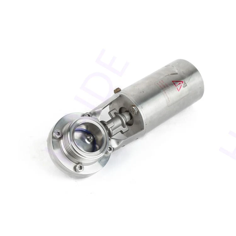 Pneumatic Butterfly Valve Sanitary Clamp End DIN Standard Stainless Steel (HD-BVD004)