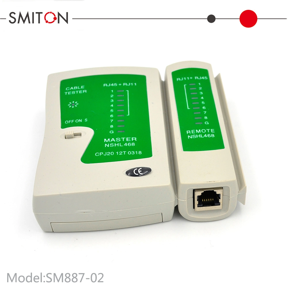 كبل شبكة LAN جهاز اختبار RJ11 Rj12 RJ45 Cat5 Cat 6 أداة اختبار كبل شبكة UTP (كبل مزدوج مجدول غير محمي) Ethernet