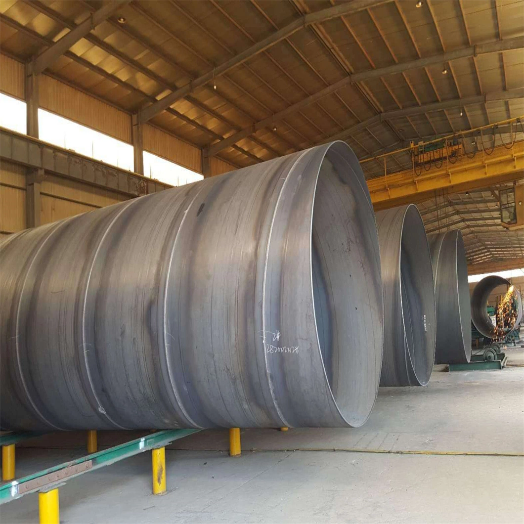 ASTM A36 A53 A106 LSAW SSAW Sawl ERW Large Diameter Sch 40 Alloy Steel Carbon Steel Spiral Welded Tube Pipe Building Material