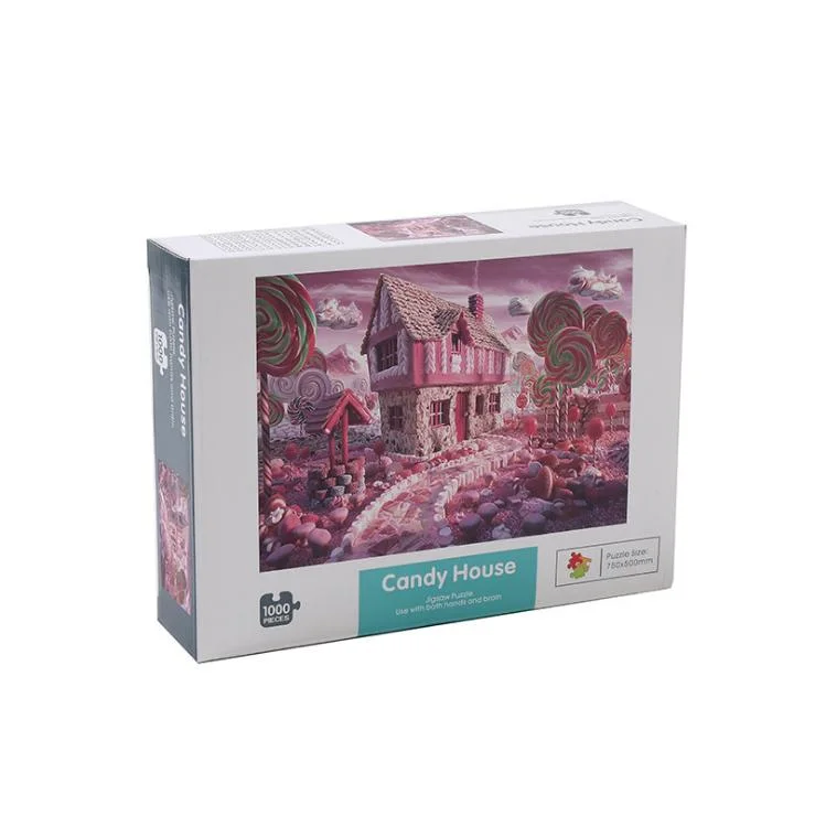 Un design unique d'enfants Jigsaw Puzzle Box Set/Box Set papier d'impression colorée carte rigide Puzzle