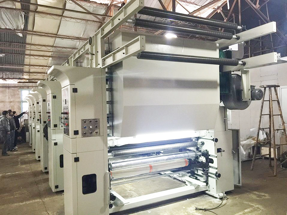 Automatic Flexographic Printing Machine 4 Color Ceramic Anilox Roller Flex Printer