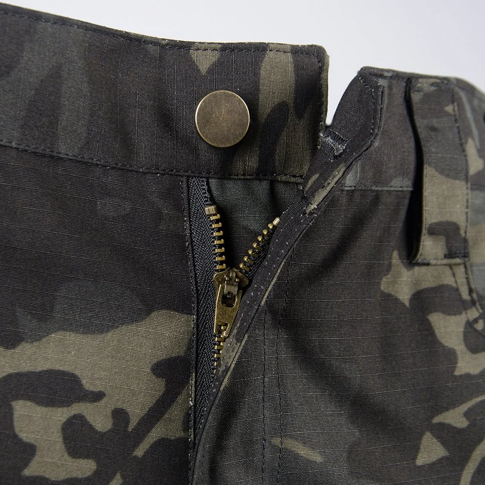 Black Cp Summer Men Outdoor Combat Tactical Multi-Pocket Cargo Shorts