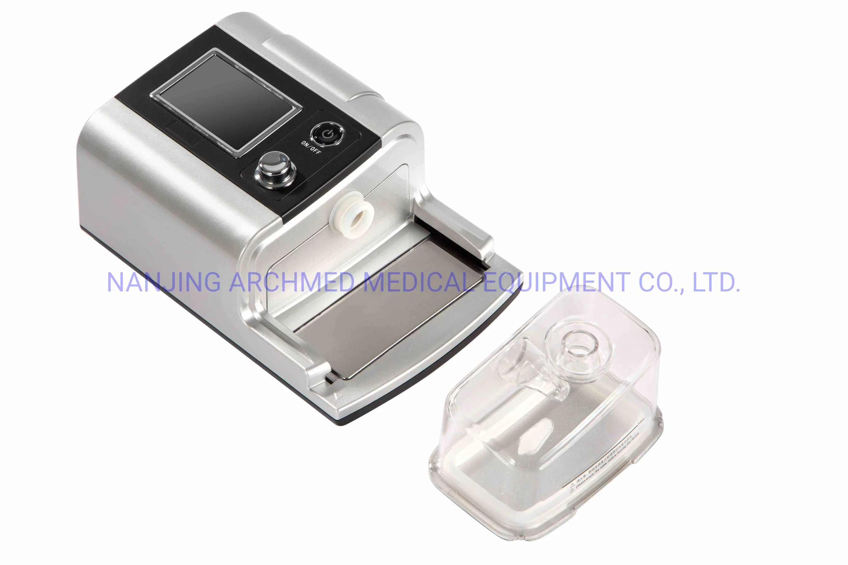 المعدات الطبية جهاز التنفس المتنقل CPAP جهاز التنفس الخاص بتوقف التنفس أثناء النوم المعالجة بشاشة LCD مقاس 3.5 بوصة ′ TFT
